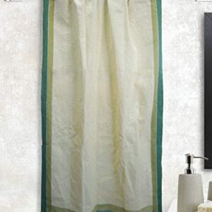Athom Living Light Weight Cotton Premium Waffle Border Bath Towel 75x150 cm