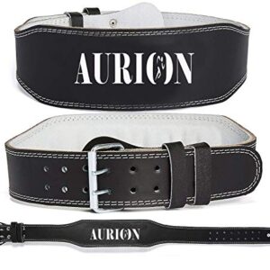 Aurion Premium Long Lasting Super Weight Lifting Belt (Small, Black, Pack of 1) for Men and Women | Body Fitness Gym…