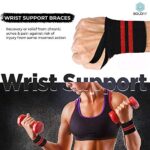 Boldfit Wrist Supporter for Gym Wrist Band for Men Gym & Women with Thumb Loop Straps - Wrist Wrap Gym Accessories for…