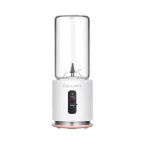 Brayden Fito Rush Portable Power Blender with Transparent Glass Jar (White)