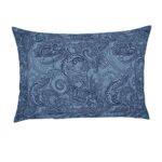 CORE Designed by SPACES Seasons Best Printz Blue Double 104 Tc Cotton 1 Double Bed Sheet with 1 Pillow Cover