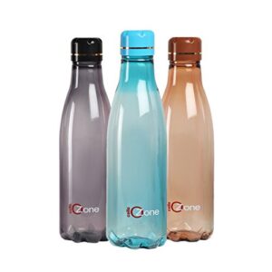 Cello H2O Ozone Plastic(PET) Water Bottle , 1000ml, Set of 3, Assorted