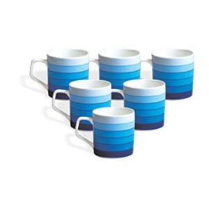 Clay Craft Director Hilton 392 Bone China Coffee Mug Set, 220ml/6.6cm, Set of 6, Multicolour- (CM-Director-Hilton-392…