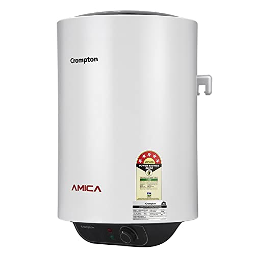 Crompton Amica 10-L 5 Star Rated Storage Water Heater (White)