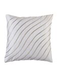 Dream Weaverz Designer Patch Work Cushion Covers for Sofa - Silk Fabric - Pack of 5 (White, 12 X 12 Inch)