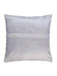 Dream Weaverz Designer Patch Work Cushion Covers for Sofa - Silk Fabric - Pack of 5 (White, 12 X 12 Inch)