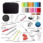 ELEPHANTBOAT® 98 PCS Sewing Kit, Portable Sewing kit Box Sewing Supplies Accessories with 24Pcs Thread Spools, Scissors…