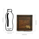 ExclusiveLane 'Royal Elephant Block' Hand Carved Wooden Spice Box Set For Kitchen With Spoon In Sheesham Wood (7…