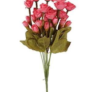 Fourwalls Flower Spring Rose (36 Flowers, 42 cm x 20 cm x 42 cm, Dark Pink)