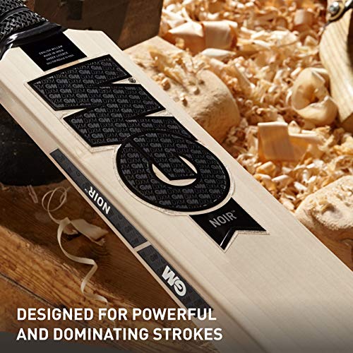 GM Noir Excalibur English Willow Professional Cricket Bat for Men and Boys | Free Cover | Ready to Play | Lightweight…