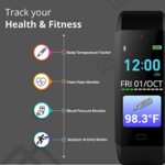 GOQii Vital 3.0 Full Touch, Smart Notification Waterproof, Smart tracker For Android Phones, Body Temperature,Blood…