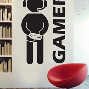 Gamer Wall Decal for Boys Room (2 ft x 4 ft) by Paper Plane Design