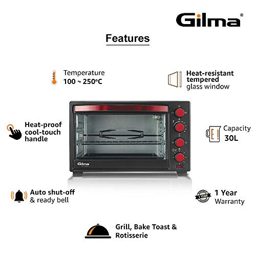 Gilma 14295 30L Oven with Convention- Multicolour