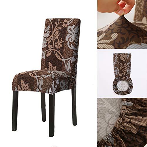 HASTHIP® Chair Covers Set of 4, Dining Chair Cover, Stretch Spandex Chair Slipcovers, Removable Washable Chair Protector…