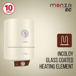 Havells Monza EC 5S 10-Litre Storage Water Heater with Flexi Pipe (White) and FHVVEDXOWH08 Ventil Air Dx 200mm Sweep…