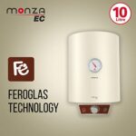Havells Monza EC 5S 10-Litre Storage Water Heater with Flexi Pipe (White) and FHVVEDXOWH08 Ventil Air Dx 200mm Sweep…