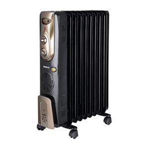 Havells OFR - 9Fin 2400-Watt PTC Room Heater with Fan (Black,Oil Filled Radiator)