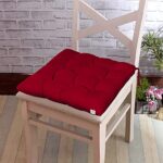 Heart Home Microfiber Square Chair Pad Seat Cushion for Car Pad|Office Chair, Indoor/Outdoor|Dining Living Room, Kitchen…