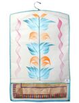 Heart Home Non Woven Hanging Saree Cover With 1 Zipper Compartment on Back Side- Pack of 6 (Sky Blue)