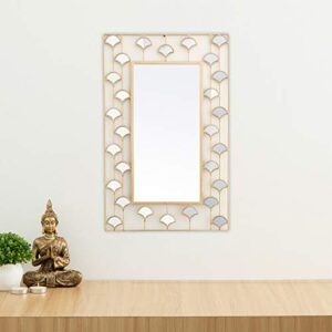 Home Centre Casper Half Petal Rectangular Wall Mirror