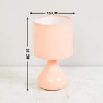 Home Centre Ceramic Table Lamp (Peach)