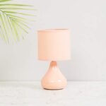 Home Centre Ceramic Table Lamp (Peach)