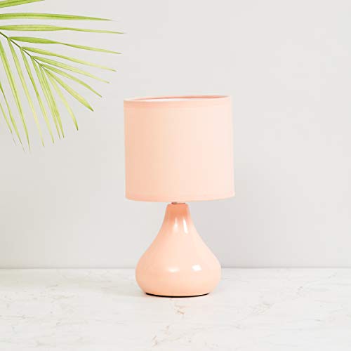 Home Centre Ceramic Table Lamp (Peach)