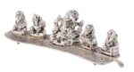 INTERNATIONAL GIFT® Silver Musical Ganesh Idol Oxidized Finish with Beautiful Gift Box Packing and with Carry Bag (8 Cm…
