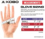 Kobo WTG-05 Leather Gym Gloves, Large (Black)