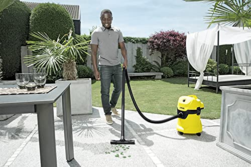 Karcher WD3 EU Wet and Dry Vacuum Cleaner, 1000 Watts Powerful Suction, 17 L Capacity, Blower Function, Easy Filter…