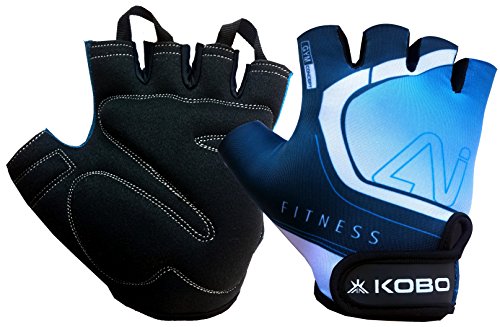 Kobo Fitness Weight Training Hand Protector Gym Gloves Multicolour Supergear