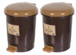 Kuber Industries 2.5 Liter Mini Desktop Plastic Dustbin With Lid|Small Dustbin For Kitchen, Office, Car|Tiny Garbage…