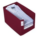 Kuber Industries 4 Piece Non Woven Shirt Stacker Wardrobe Organizer Set, Maroon-CTKTC31843
