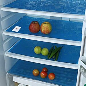 Kuber Industries Multipurpose Refrigerator Drawer Mat|Circle Design & Water Proof PVC Material|Size-48 cm x 33 cm ,Pack…