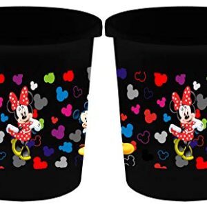 Kuber-Industries-Disney-Team-Mickey-Print-Plastic-2-Pieces-Garbage-Waste-DustbinRecycling-Bin-for-Home-Office-Factory-5-Liters-Black-HS35KUBMARTS17335-0