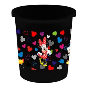 Kuber Industries Disney Team Mickey Print Plastic 2 Pieces Garbage Waste Dustbin/Recycling Bin for Home, Office, Factory…