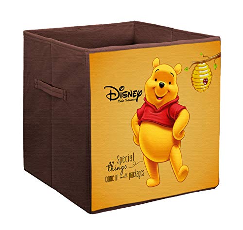Kuber Industries Storage Box|Toy Box Storage For Kids|Foldable Storage Box| Disney Winnie The Pooh Print|Easily…