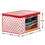 Kuber Industries Saree Covers With Zip|Saree Covers For Storage|Saree Packing Covers For Wedding|Pack of 10 (Blue & Pink…