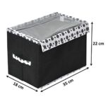 Kuber Industries Storage Box|Toy Box Storage For Kids|Foldable Storage Box|Transparent Lid & Handle|Foldable & Dot Print…