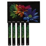 Kuber Industries Flower Printed PVC Waterproof, Oil Proof, Easy to Clean Placemats Table Mats for Dining (Set of 4…