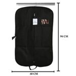 Kuber Industries Foldable Non Woven Men's Coat Blazer Suit Cover (Black) - CTKTC041373