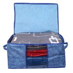 Kuber Industries Rectangular Leheriya Design Underbed Bag|Storage Organiser|Blanket Cover|Extra Large Size, Pack of 2…