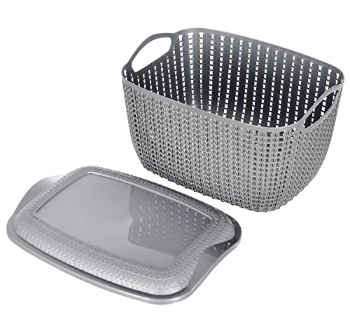 Kuber Industries Multipurposes Large M 30 Plastic Basket, Organizer For Kitchen, Countertops, Cabinets, Bathroom With…