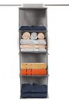 Kuber Industries 4 Shelf Closet/ Wardrobe Hanging Organizer|Shoes Storage Cupboard|Non Woven Fabric Foldable With…