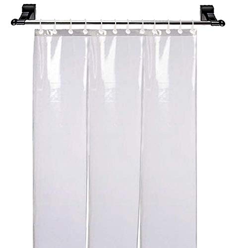 Kuber Industries PVC 3 Strips Transparent 0.50 MM AC Door Curtain(Width-54 Inches X Height-84 Inches) 7 Feet…