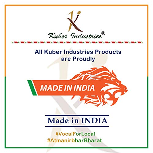 Kuber Industries Non Woven Fabric Saree Cover/Clothes Organizer|Polka Dots Design & Transparent Window|Zipper Closure…