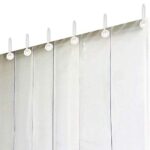 Kuber Industries Plastic AC Door Curtain, 1 mm 7 Feet, White, 1 Piece