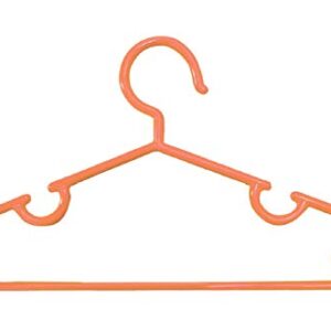 Kuber Industries Plastic 15 Pieces Baby Hanger Set for Wardrobe (Peach)