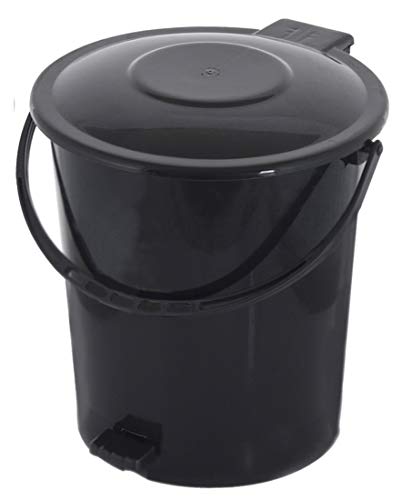 Kuber Industries Step-On Pedal Dustbin/Waste Bin with Lid|Solid Color & Durable Plastic|Size 29 x 29 x 33 CM, Capicity…