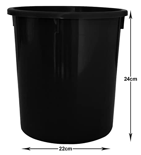 Kuber Industries Plastic Open Plastic Dustbin Without Lid|Garbage Bin For Home, Kitchen, Office, 5Ltr. (Pink)-47KM01045